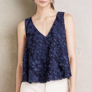 NWT Anthropologie Maeve Kenia Swing Top (Navy) XS
